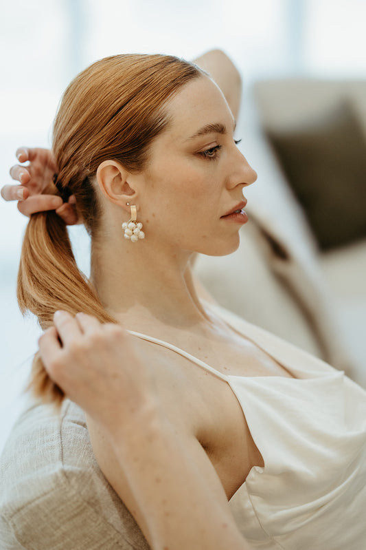 Bohemian Wedding- Beaded Earrings No.24