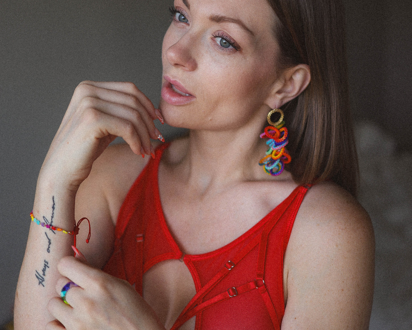 Pride Collection: Handmade Rainbow Loop Statement Earrings with Miyuki Beads