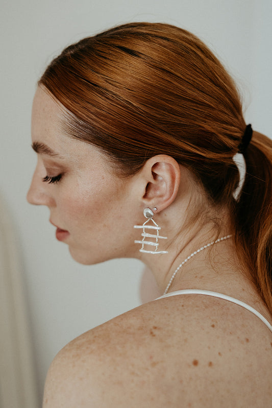 Bohemian Wedding- Beaded Earrings No.16