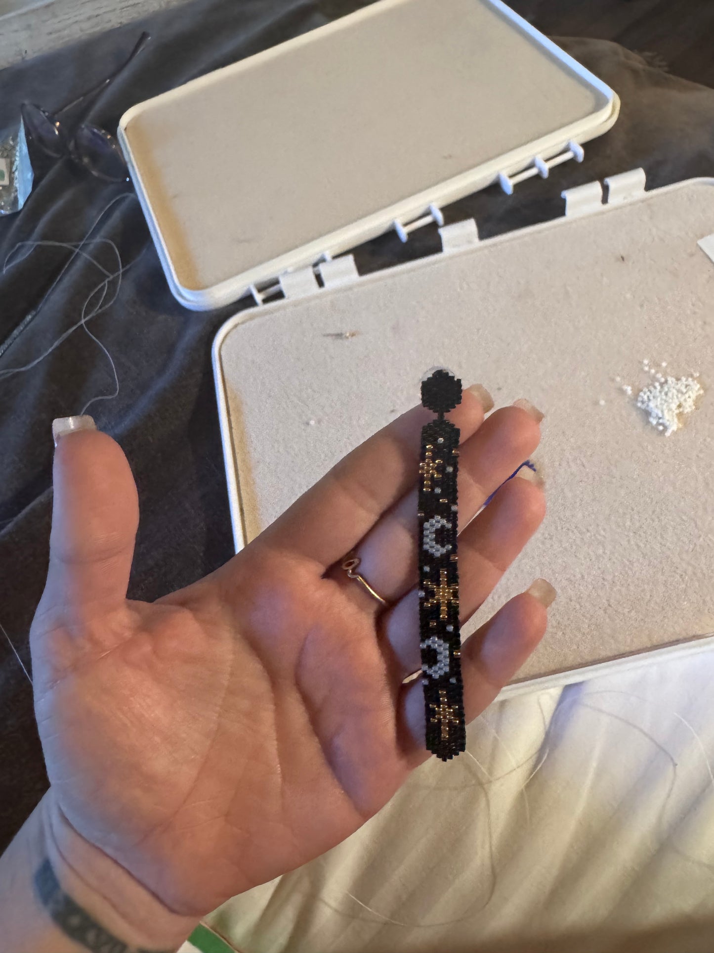 Starry Río Negro- Beaded Earring Dangles