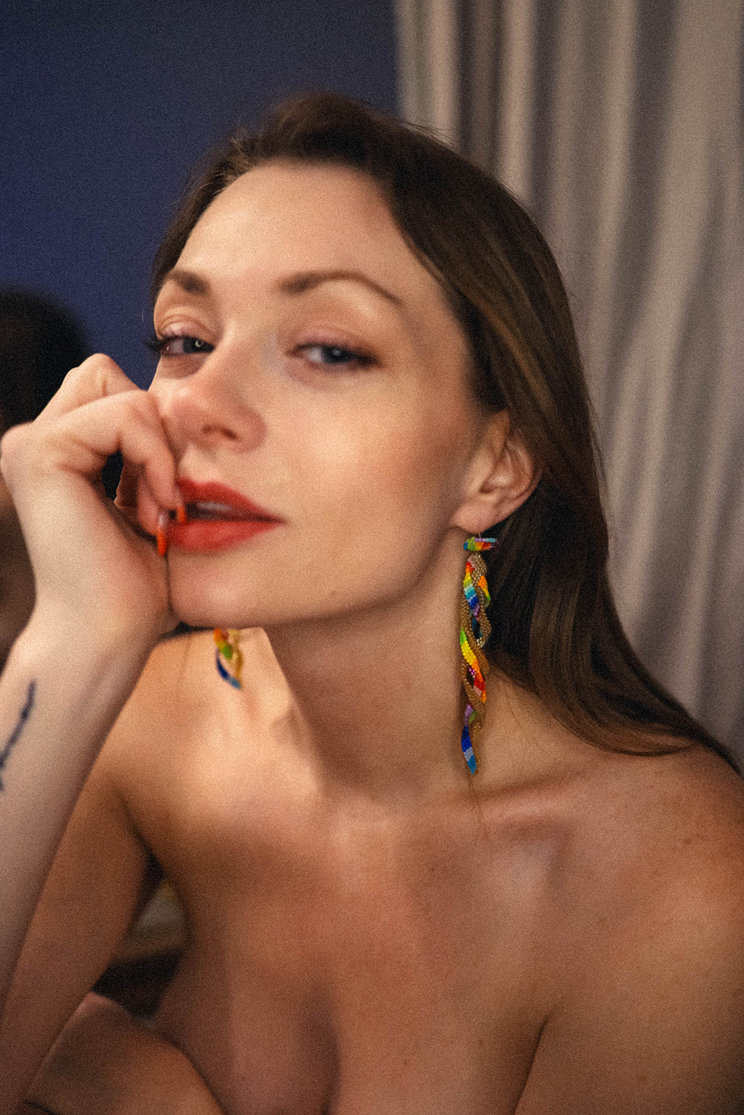 Pride Collection: Handmade Rainbow Braided Rope Earrings with Miyuki Beads