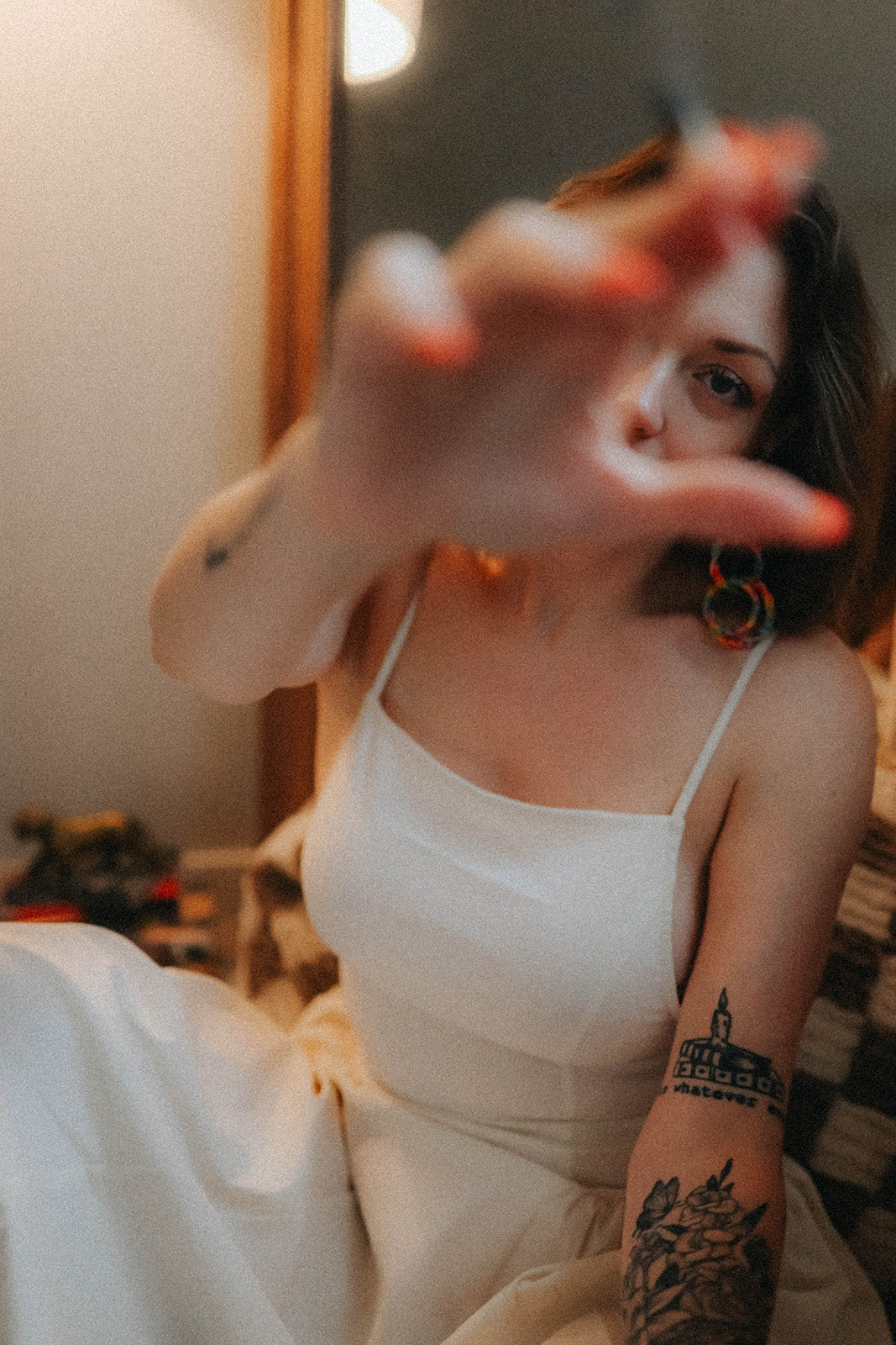 Pride Collection: Handmade Rainbow Double Hoop Statement Earrings with Miyuki Beads